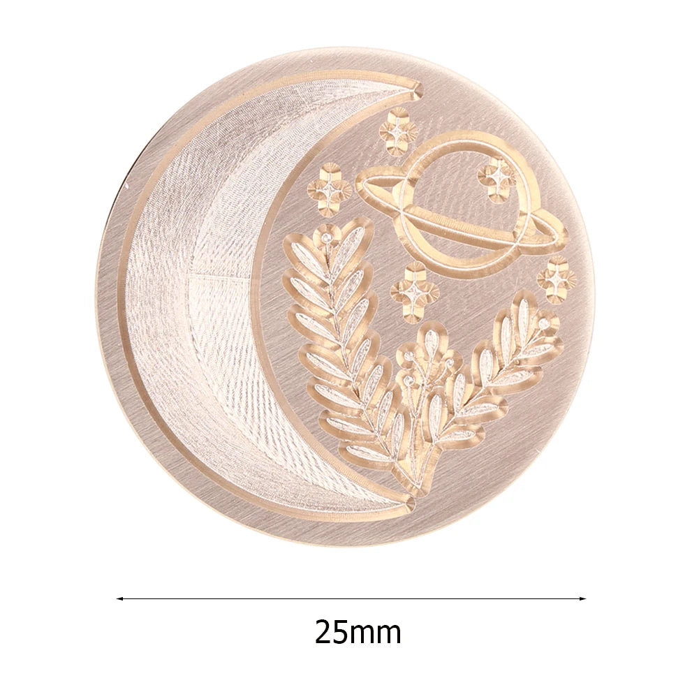 Sealing Stamp Brass Heads Solid Small Exquisite Decorative Crafts Tool Wood Retro Wax Stamping Girls Birthday Party Gift
