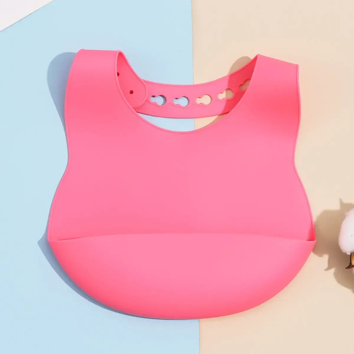 Children's silicone bib saliva pocket baby clothes silicone rice pocket eating baby bib waterproof bib saliva towel