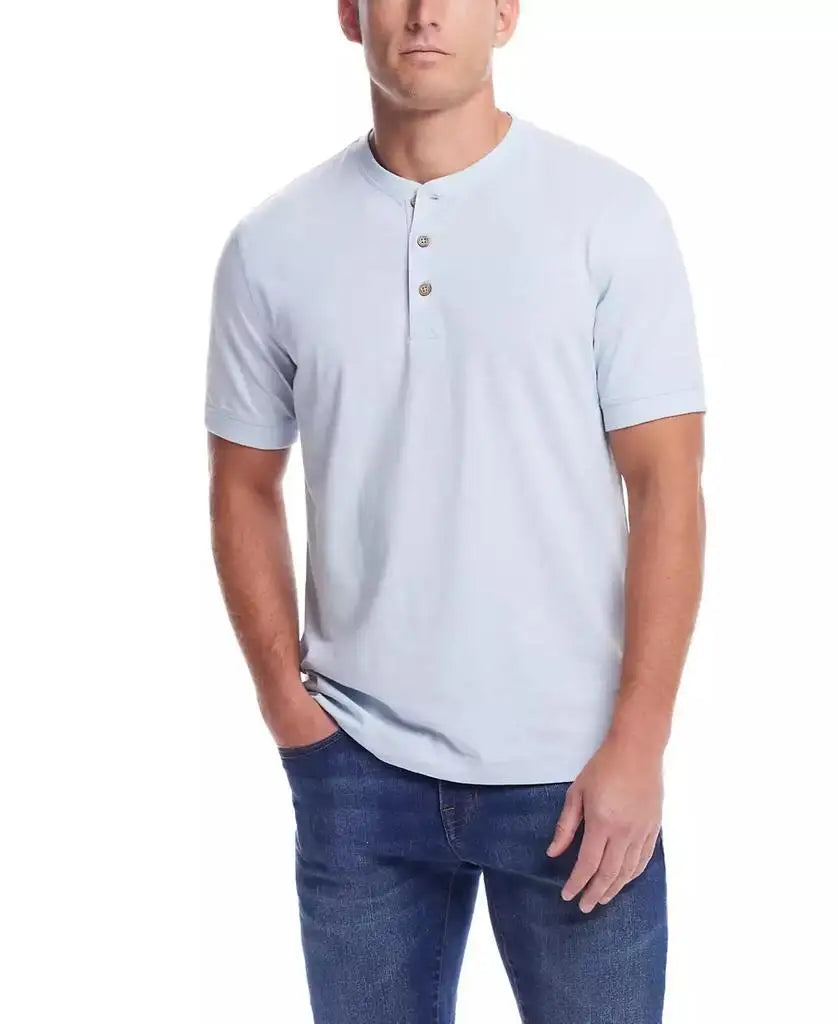 Weatherproof Vintage | Men's Short Sleeve Melange Henley Shirt