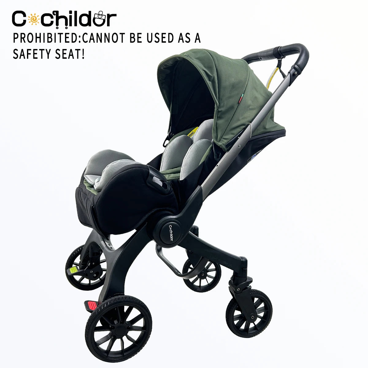 Newborn travel car, lightweight and foldable, adjustable handle, can be pushed in both directions, Can Be Used As A Mother's Da