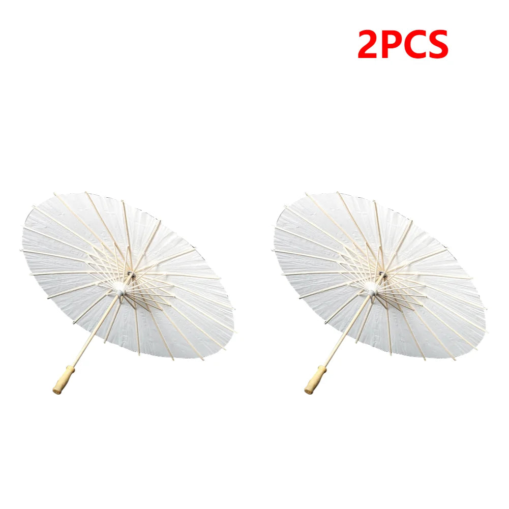 Oiled Paper Umbrella Photography Props Handmade Paper Umbrella Decorative Chinese Parasol for Wedding Party Decor