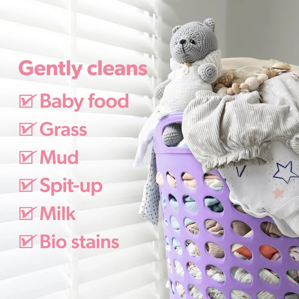 Hypoallergenic Baby Laundry Detergent XL Pacs Sensitive Skin Stain Remover Lavender Scent Gentle Formula 25 Count Pack