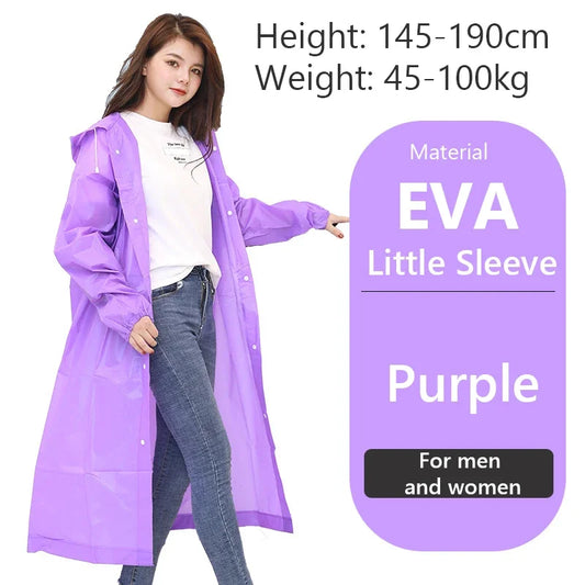 Raincoat Women Men Impermeable Thickened Waterproof Raincoat Tourism Outdoor Hiking Rain Poncho Raincoat Hooded Rain Coat