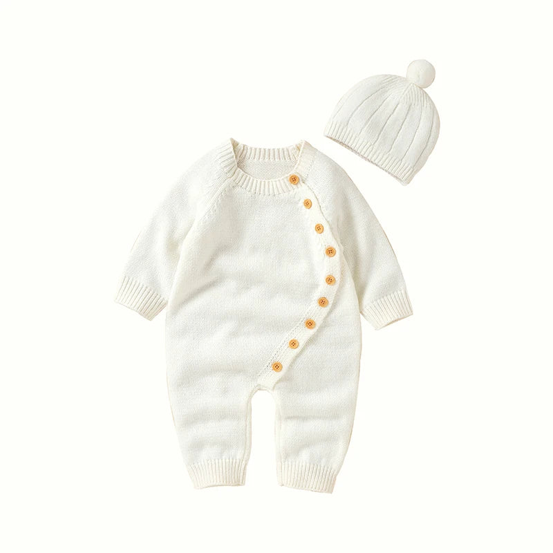 Infant Cable Knit Sweater Set Cozy V-Neck Pullover with Matching Pants and Booties for Baby Boy or Girl