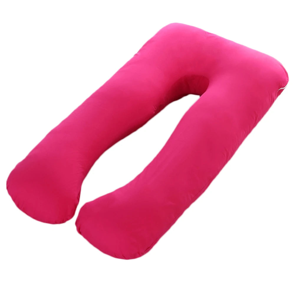Maternity Pillow Case Multifunction Pure Cotton Cover U-shape for Pregnant Women