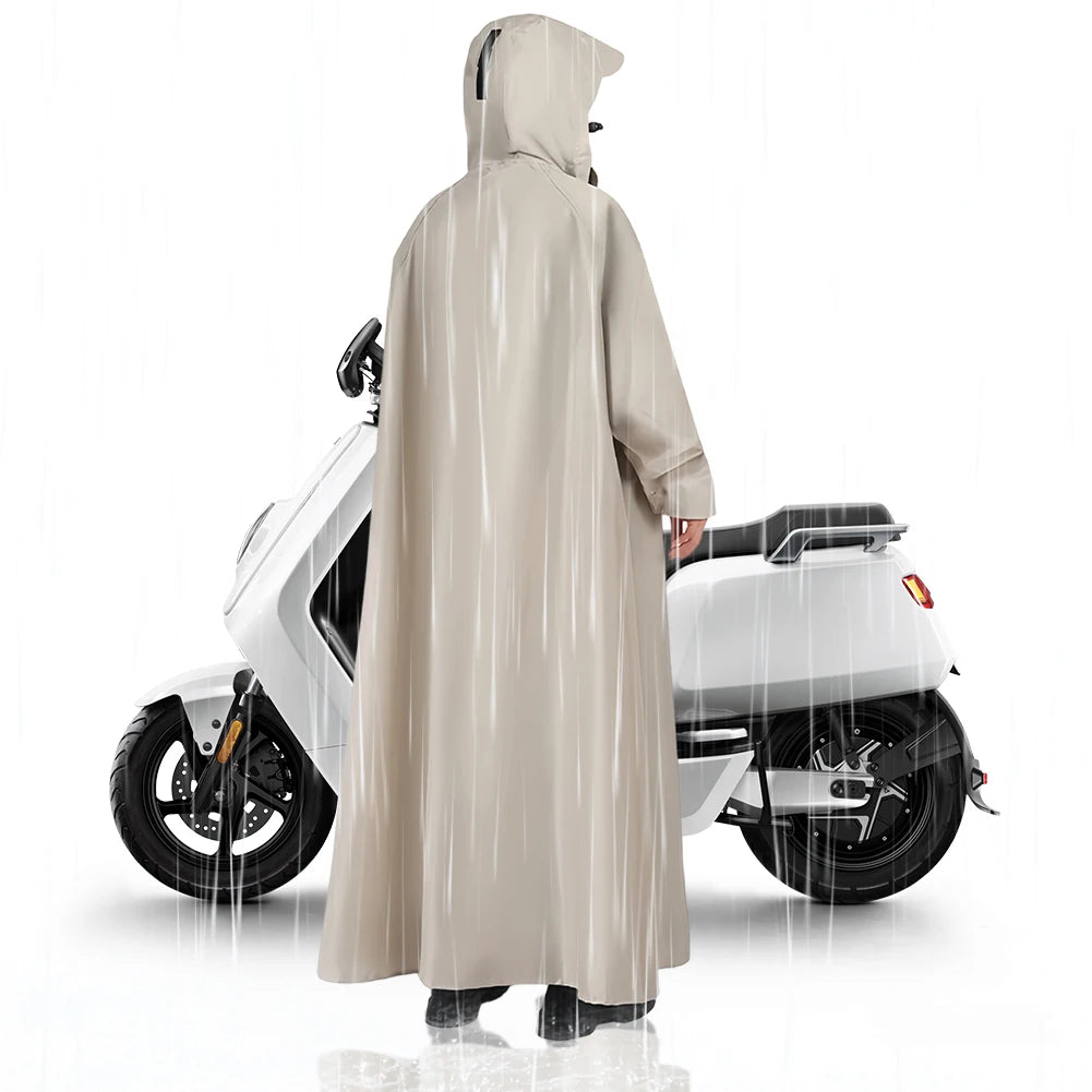 Adult Motorcycle Raincoat Quick-Dry Electric Car Rain Coat Foldable Riding Gear Rain Jacket for Raining Outdoor Activities Tool