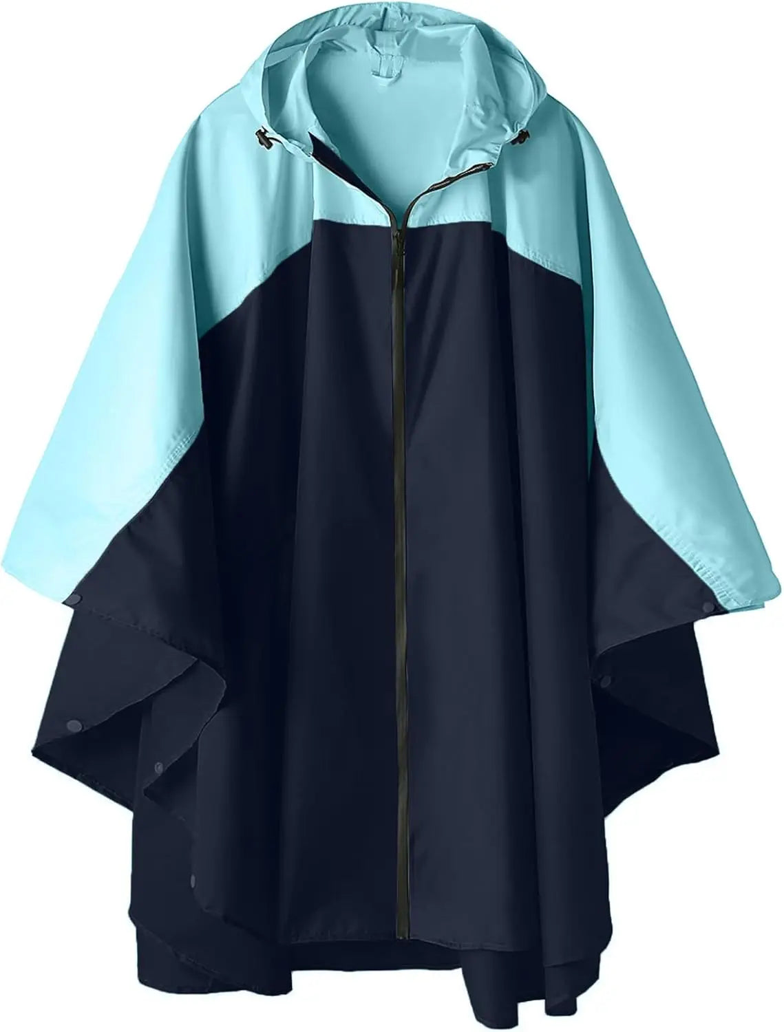 Men's and women's raincoats, hooded waterproof raincoats, suitable for adult women
