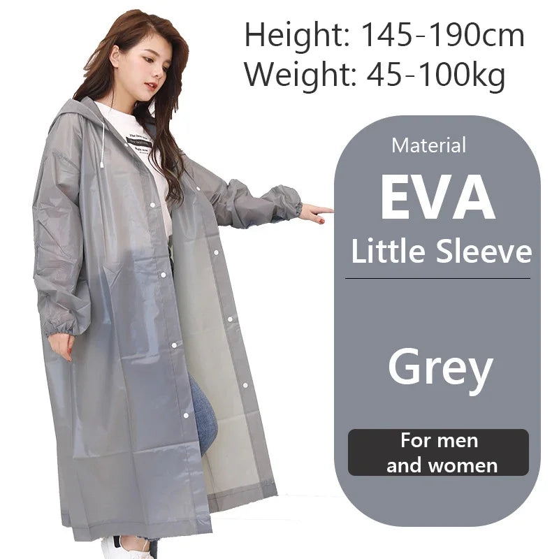 Raincoat Women Men Impermeable Thickened Waterproof Raincoat Tourism Outdoor Hiking Rain Poncho Raincoat Hooded Rain Coat