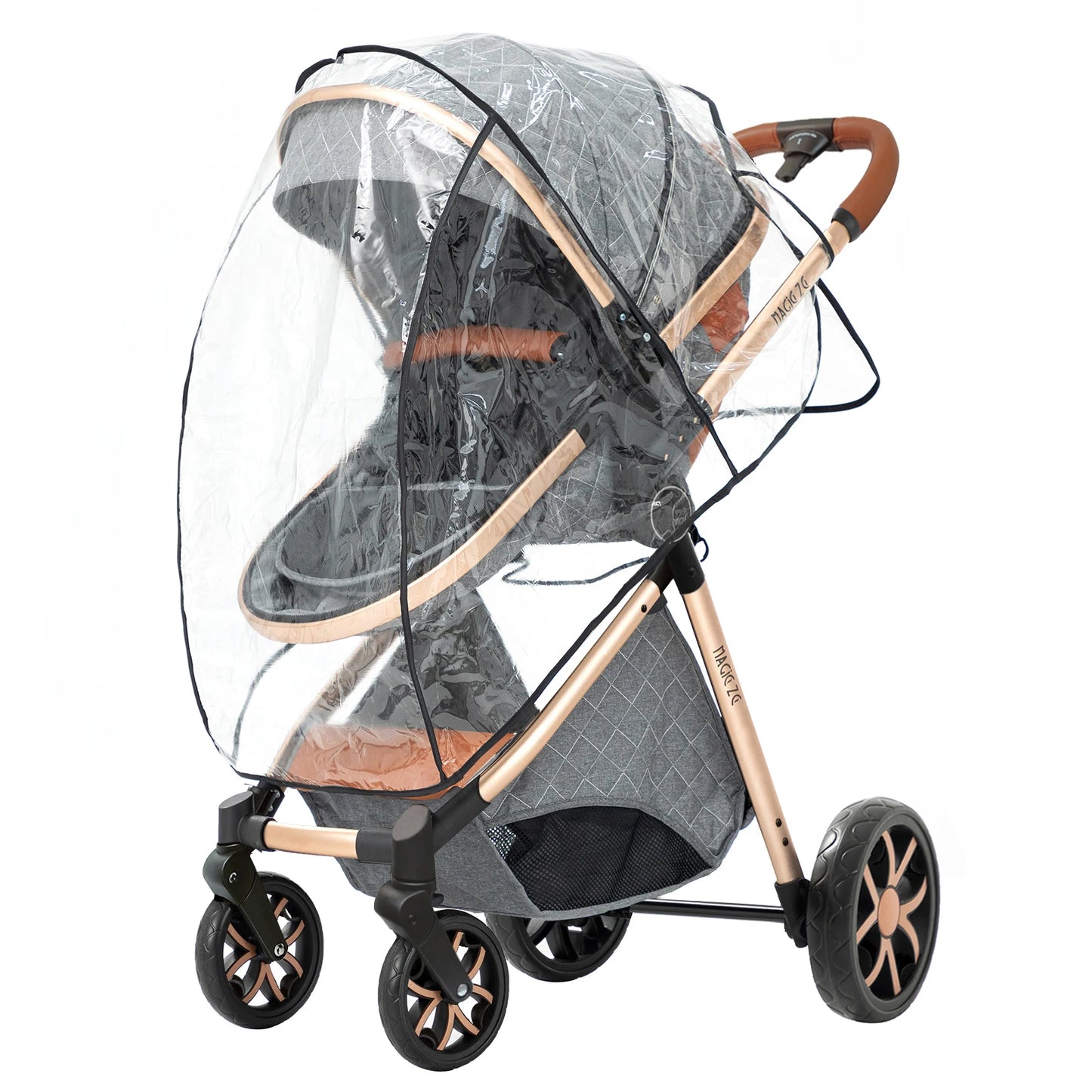 Lightweight Stroller Baby Carriage 3 in 1 Baby Stroller Pushchair Foldable Stroller Convertible Stroller with Breathable Seat