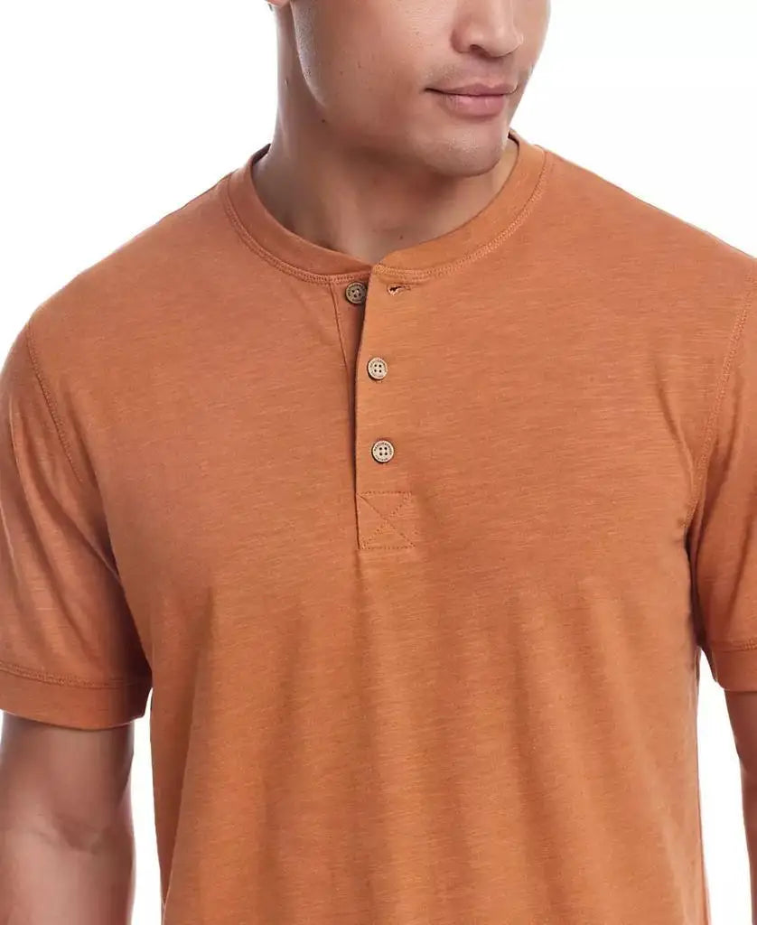 Weatherproof Vintage | Men's Short Sleeve Melange Henley Shirt