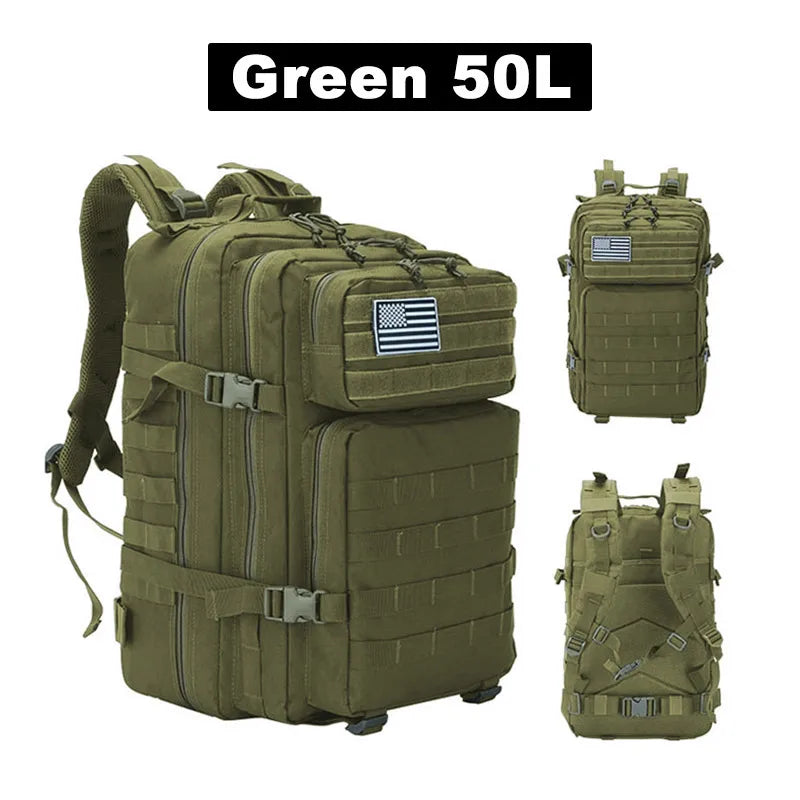 50LHigh capacity Fitness Backpack Hiking Backpack Outdoor Camping Hiking bag perfect for traveling, camping