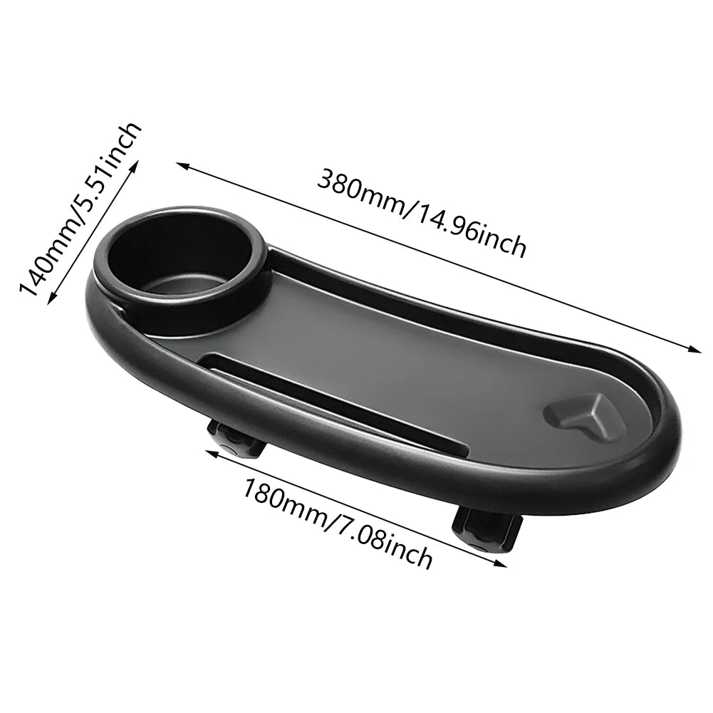 3 in 1 Infant Stroller Tray with Removable Drink Holder Snack Catcher and Phone Slot Universal Design
