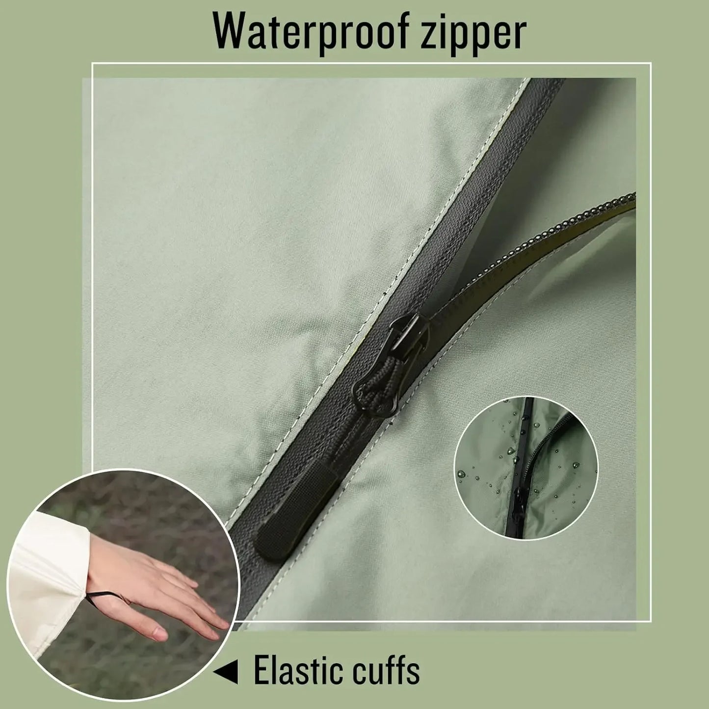 Men's and women's raincoats, hooded waterproof raincoats, suitable for adult women
