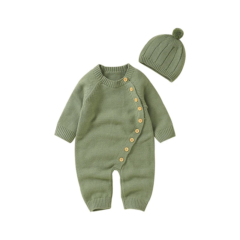 Infant Cable Knit Sweater Set Cozy V-Neck Pullover with Matching Pants and Booties for Baby Boy or Girl