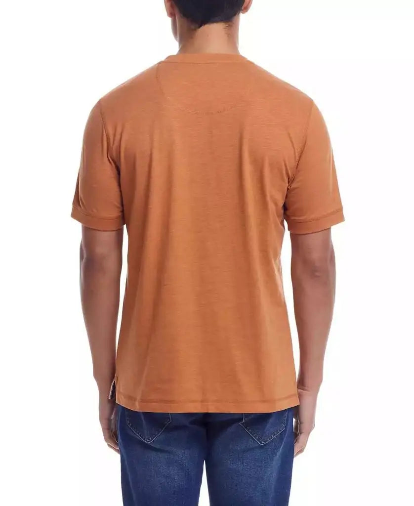 Weatherproof Vintage | Men's Short Sleeve Melange Henley Shirt