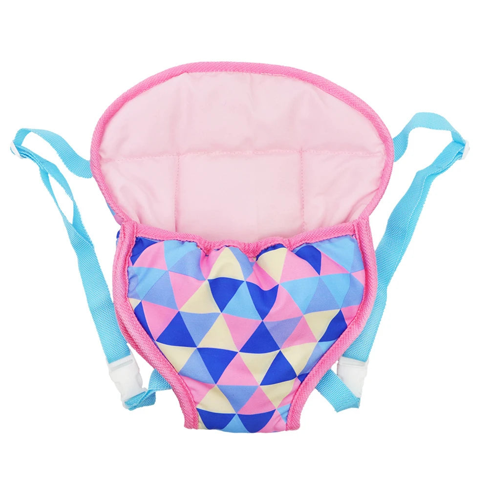 Outdoor Doll Travel Storage Bag with Adjustable Straps for New Born Baby Doll