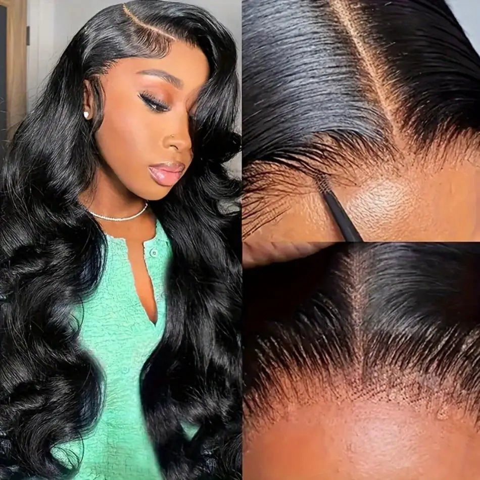 Lace Frontal Wig 4x4 Body Wave Wigs Glueless 5x5 Human Hair 30 Inch 100% Natural PrePlucked Lace Front Wigs Brazilian For Women