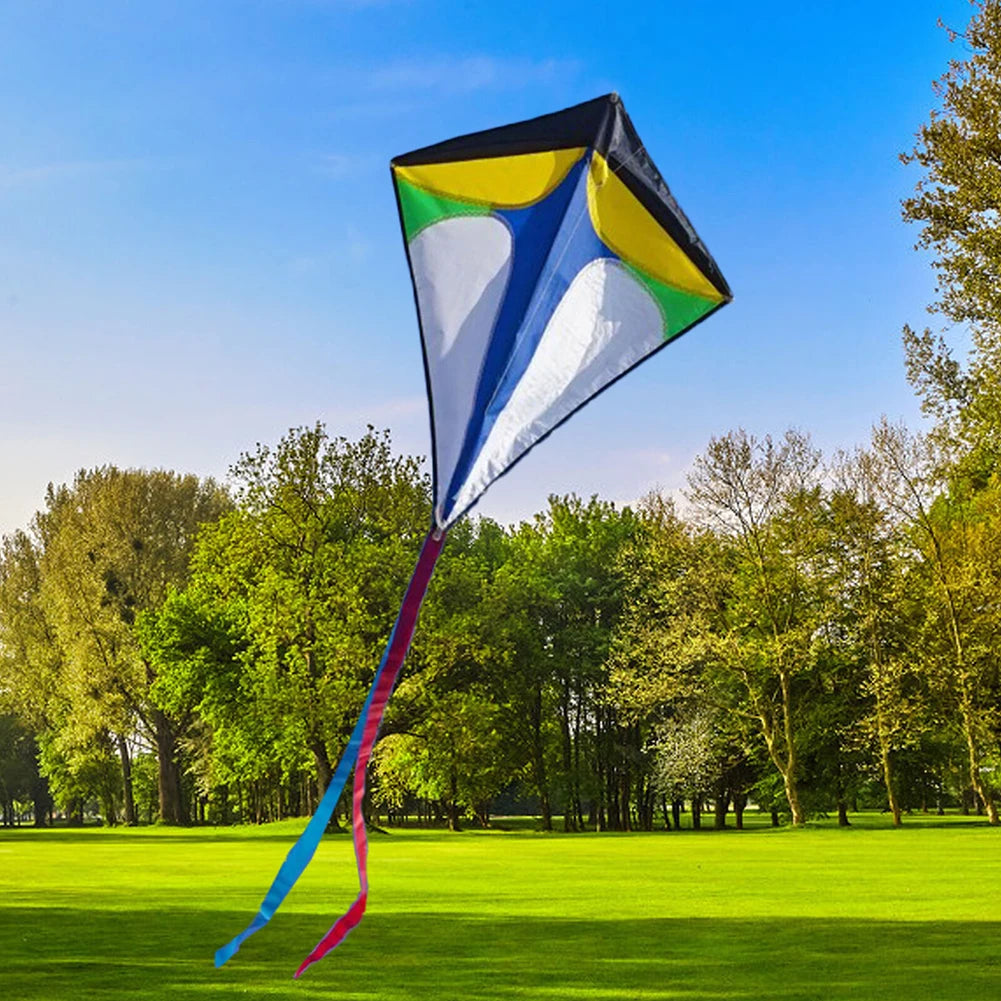Single Line Kite with Long Tail Colorful Flight Kite Easy To Fly Primary Stunt Kite Enhance Coordination for Children Kids