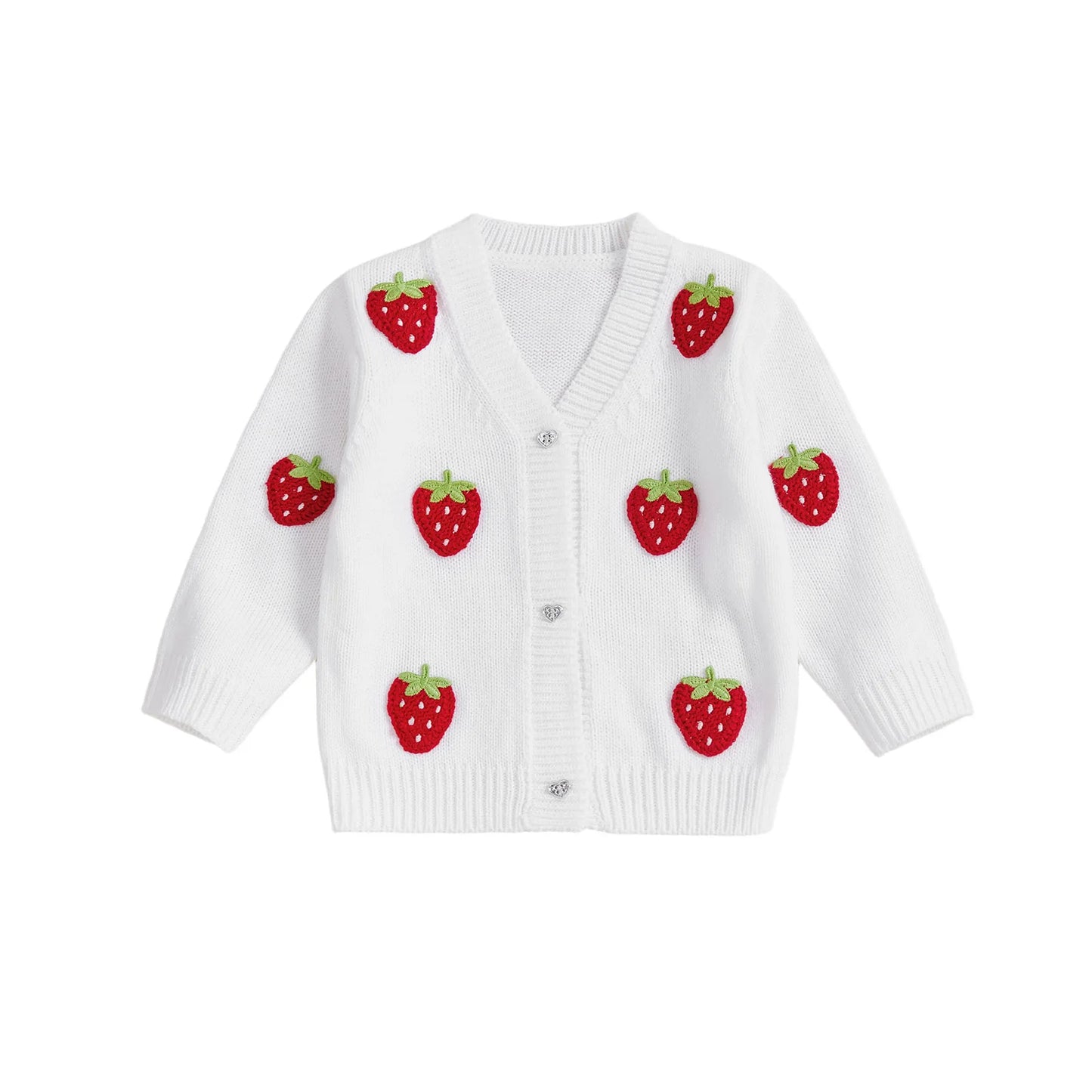 Adorable Baby Girls Knitted Cardigan with Cute Animal Design Infant Button Sweater for Toddler Warm Winter Clothes