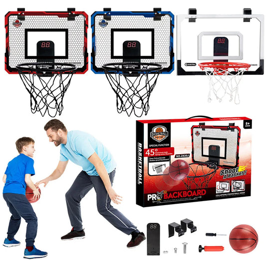Kids Mini Basketball Hoop With Electronic Scoreboard Ball Sport Backboard Outdoor Indoor Excersise Accessory Funny Game To ys ﻿