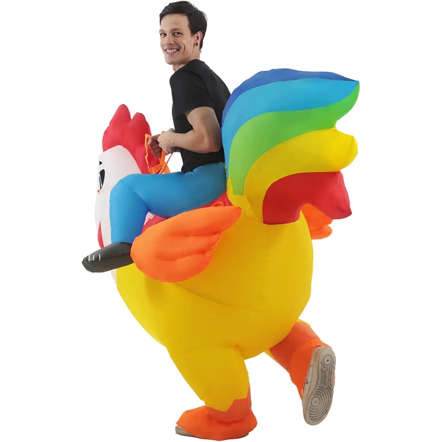 Inflatable Chicken Costume Adult Inflatable Costumes Women Men Ride On Rooster Costume Fancy Funny Chicken Blow up Costumes