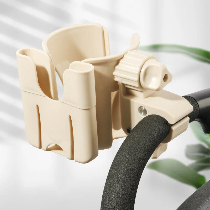Baby Stroller Cup Holder 2-In-1 Bottle Drink Cup Phone Support 360 Rotate Adjustable Universal Pram Baby Strollers Accessories