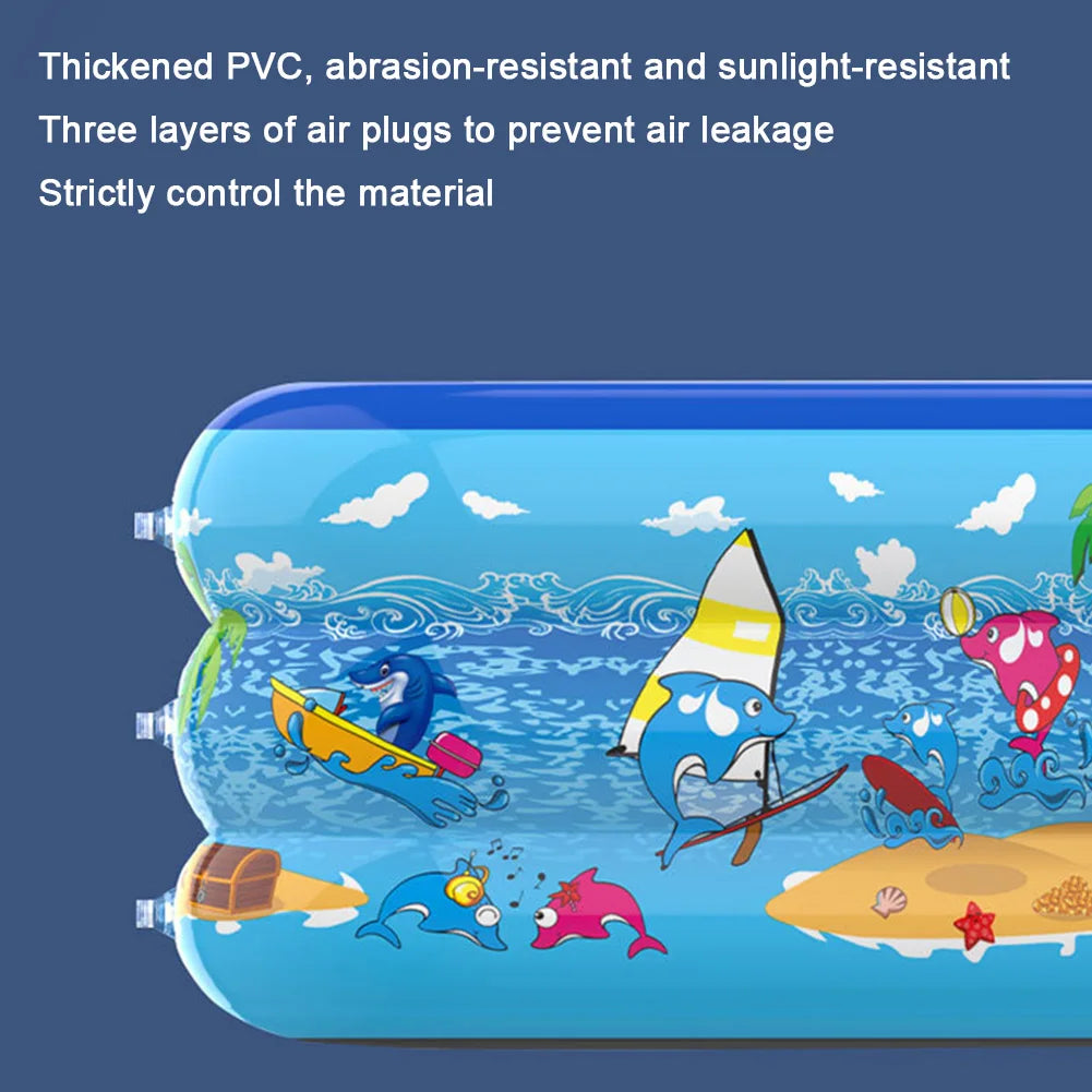Inflatable Swimming Pool PVC Framed Swimming Pool Cartoon Pattern Baby Bath Bathtub for Summer Outdoor Indoor