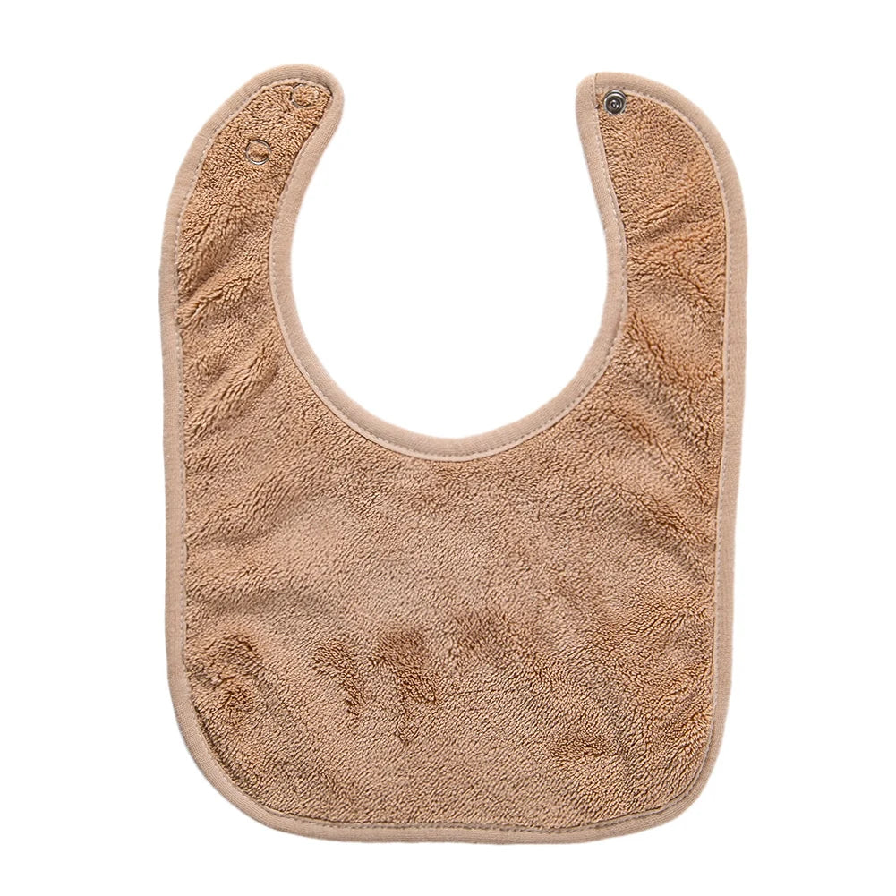 Solid Terry Towel Baby Bibs Sweet Cotton Saliva Towel Adjustable Korean Kids Boys Girls Pocket Bandanas Feeding Burp Clothes