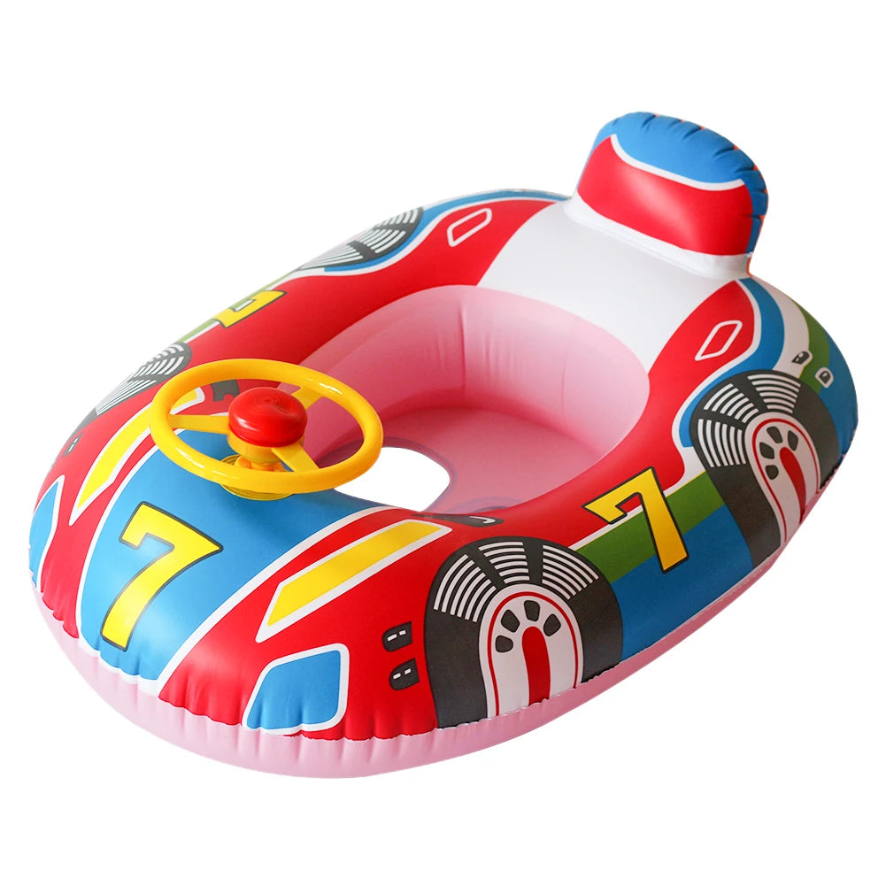 PVC nflatable Baby Swimming Rings Baby Water Play Games Seat Float Boat Child Swim Ring Accessories Water Fun Pool Toys