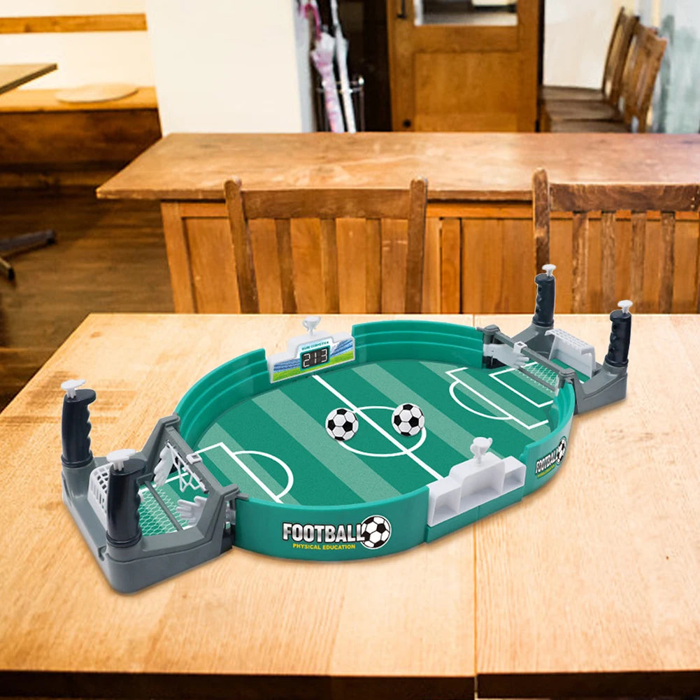 Mini Table Soccer Game Easy Installation Interactive Soccer Game Safe Sturdy Real Football Field Games for Children Party Gifts