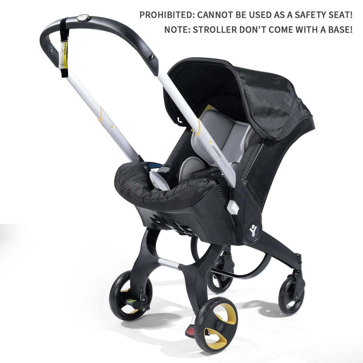 Four-wheel baby stroller, adjustable handle, folding stroller for newborns, outdoor travel camping vehicle, festival gift