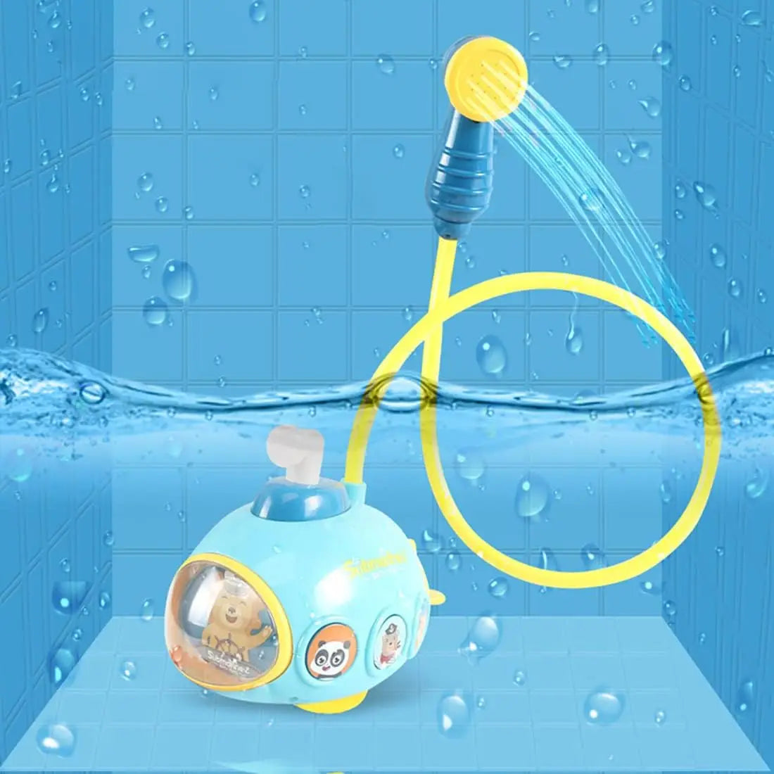 Baby Bath Toys for Kids Electric Submarine Shower Sucker Baby Toys Spray Water Toys Bathtub Toys Sprinkler Baby Shower