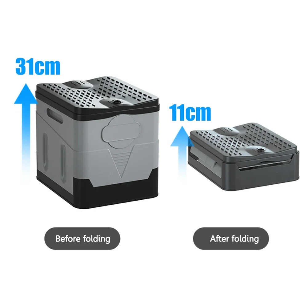 Movable Toilet Portable Multifunction Bedpan Strong Bearing Capacity Reusable Trash Can Self-driving Travel Supplies