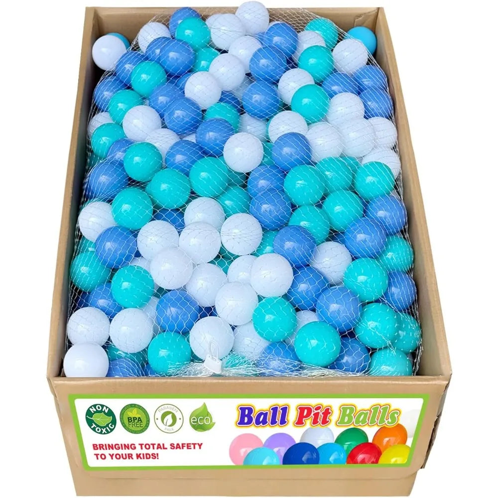 200/500/1000/2000 Count Plastic Soft Plastic Ball Pit Balls Colorful Play Pit Balls for Pet Dogs Ball Pit 2.2" Large Phthalate