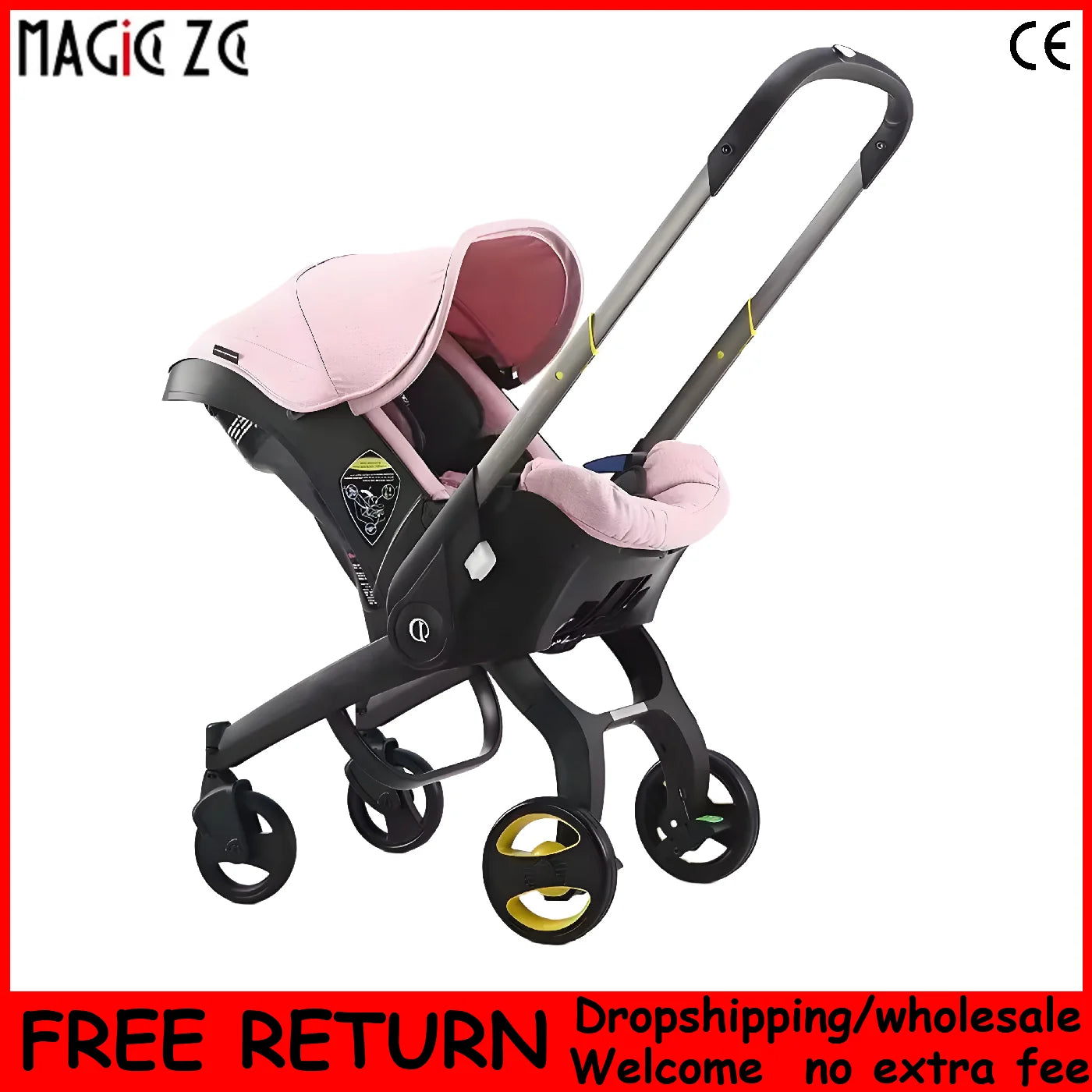 4 In 1 Baby Stroller Baby Cart Baby pram Baby Walker Infant Mother-Kids Children Portable Newborn Multi-function Child Car Seat