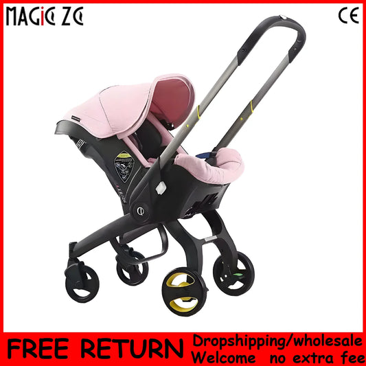 4 In 1 Baby Stroller Baby Cart Baby pram Baby Walker Infant Mother-Kids Children Portable Newborn Multi-function Child Car Seat