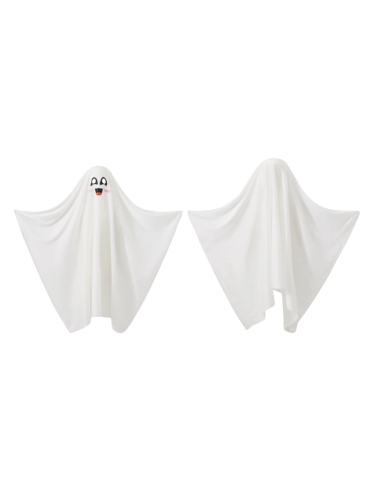 Adorable Toddler Halloween Costume Spooky Ghost Poncho for Fancy Dress Party Cosplay - Creative and Cute Ghost Cloak