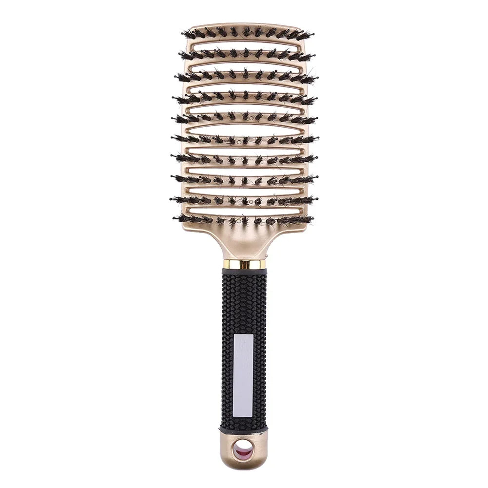 Straight Curly Hair Styling Brush Portable Hair Brush Hairdressing Styling Tools Gentle Straighten for Hair Style