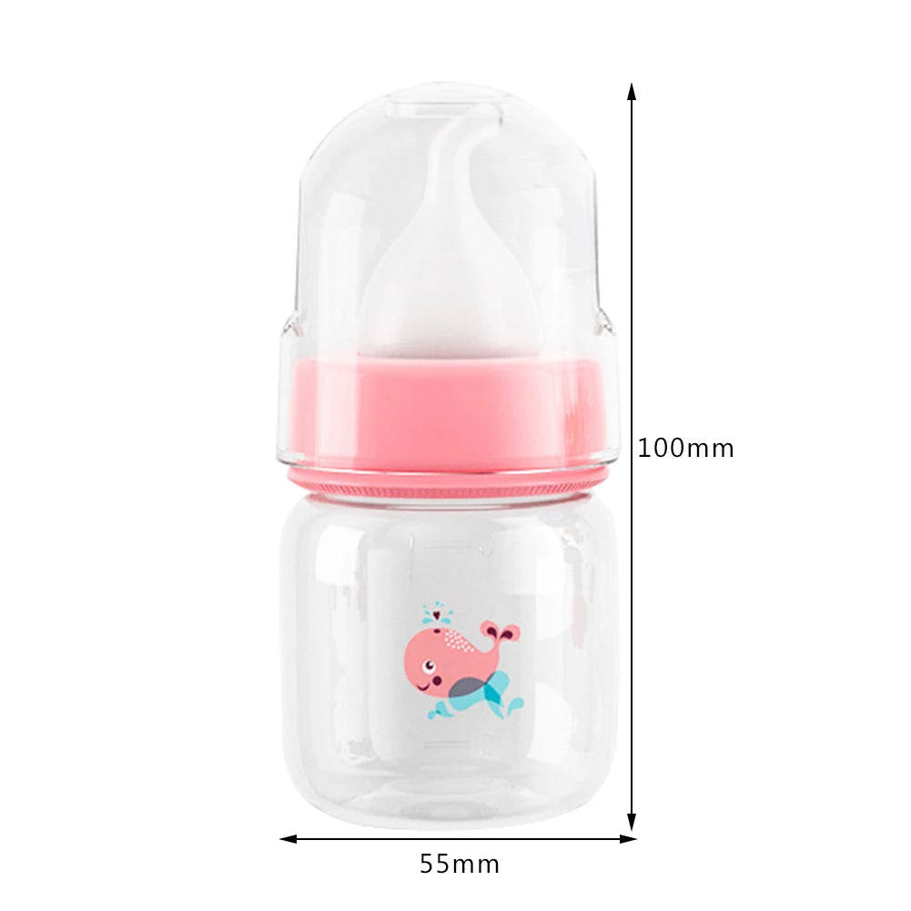 Small Pet Feeding Bottle 60ml/125ml Cute Kitten Feeding Bottle PP Cartoon Animals Nursing Bottle for Newborn Kittens Puppies