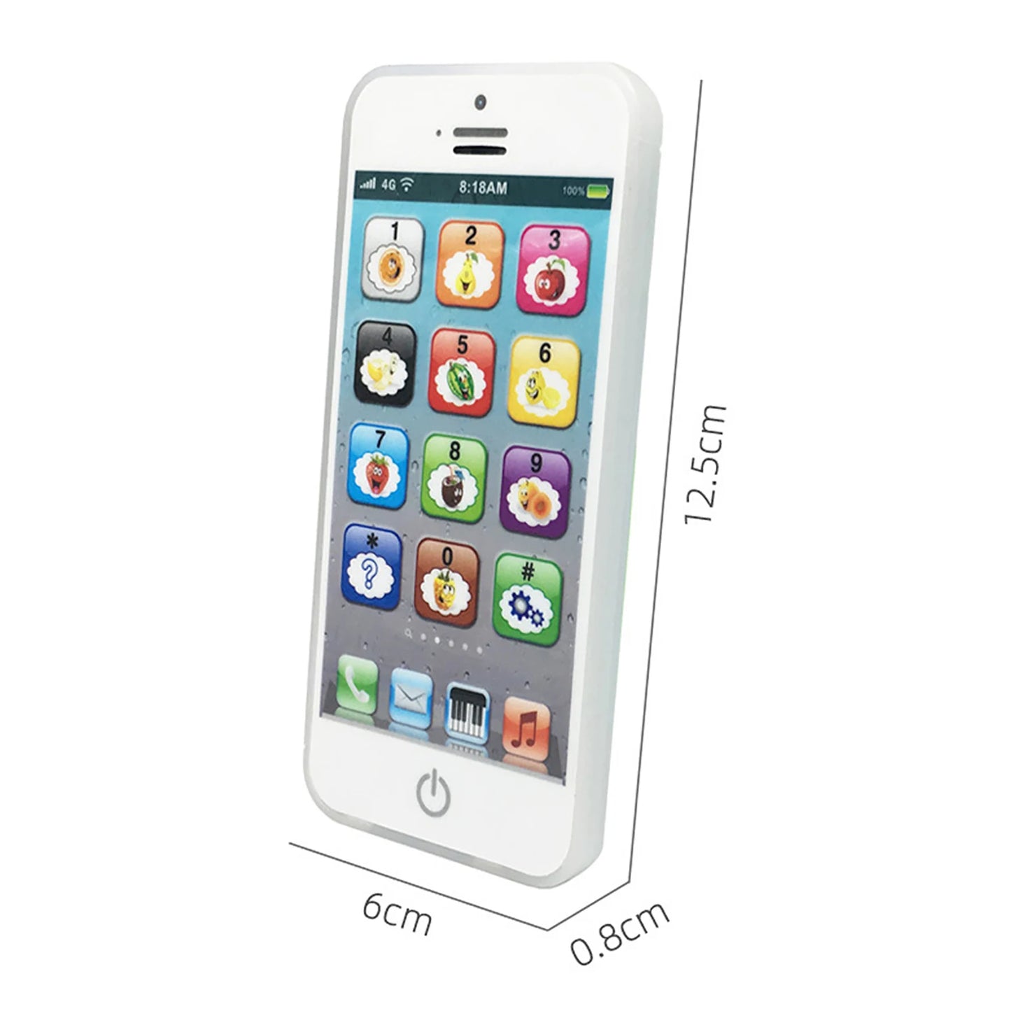 Baby English Learning Phone Machine Music Light Touch Screen Mobile Phone Toy Early Child Development Educational Toy