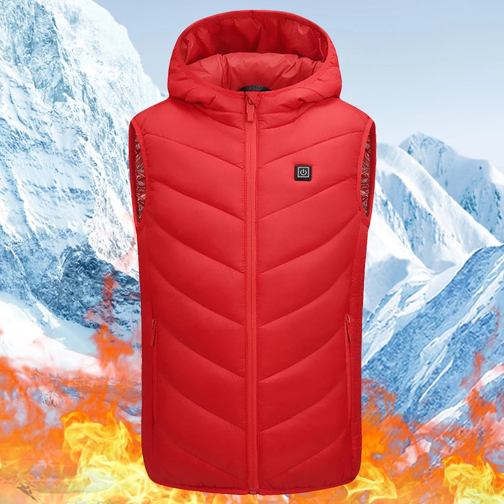10 Heating Zones Heated Vest USB Electric Heated Jackets Thermal Winter Warm Jacket for Kids