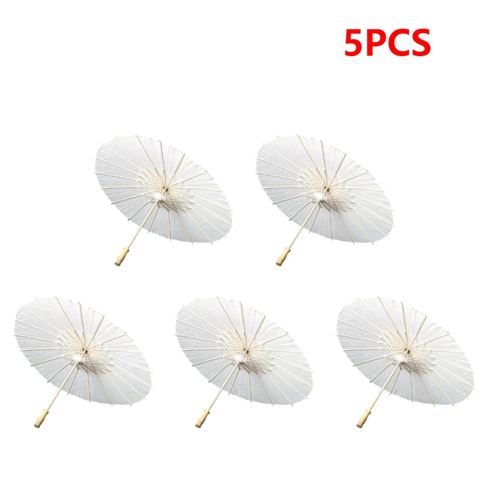 Oiled Paper Umbrella Photography Props Handmade Paper Umbrella Decorative Chinese Parasol for Wedding Party Decor