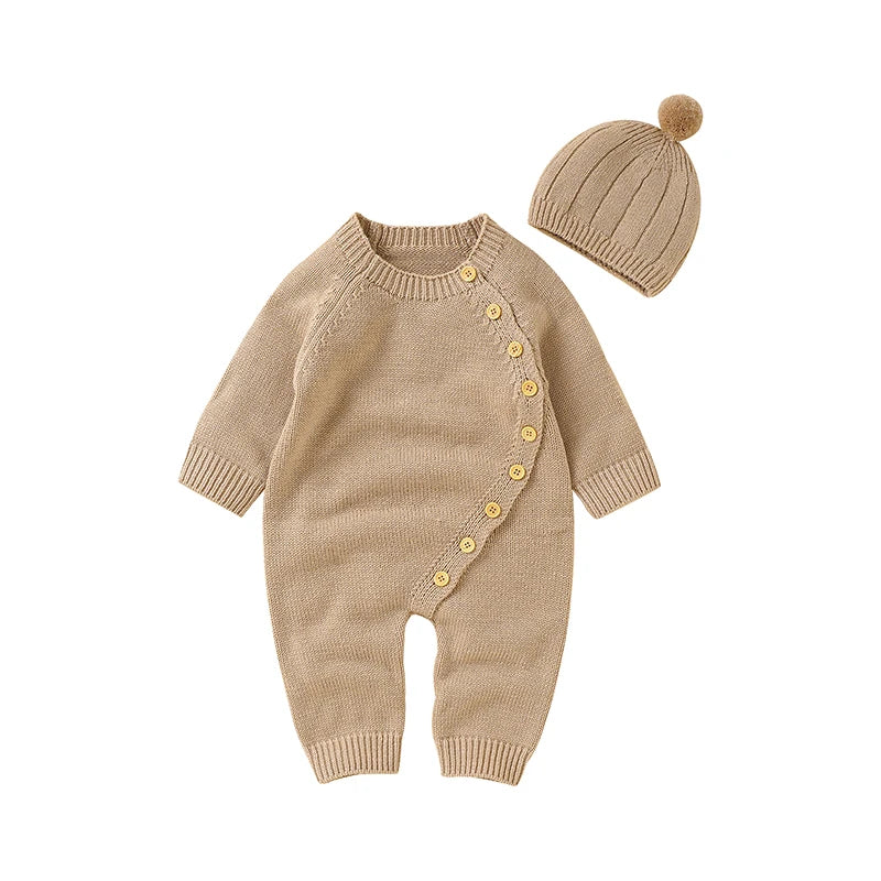 Infant Cable Knit Sweater Set Cozy V-Neck Pullover with Matching Pants and Booties for Baby Boy or Girl