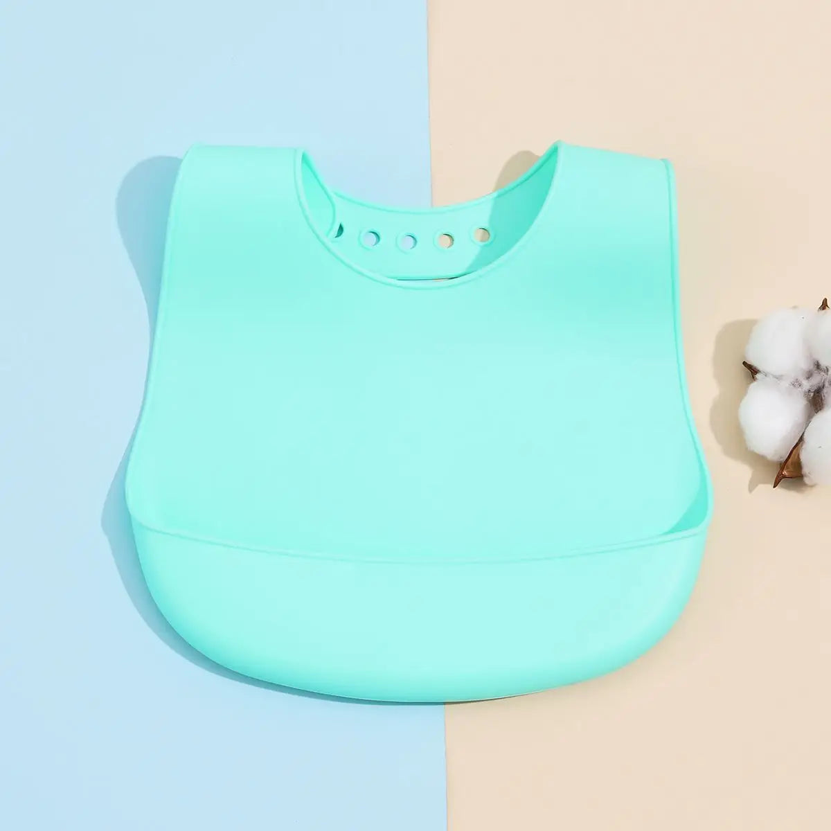 Children's silicone bib saliva pocket baby clothes silicone rice pocket eating baby bib waterproof bib saliva towel