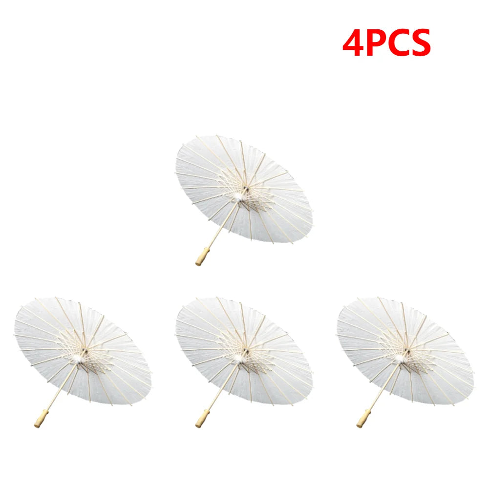 Oiled Paper Umbrella Photography Props Handmade Paper Umbrella Decorative Chinese Parasol for Wedding Party Decor