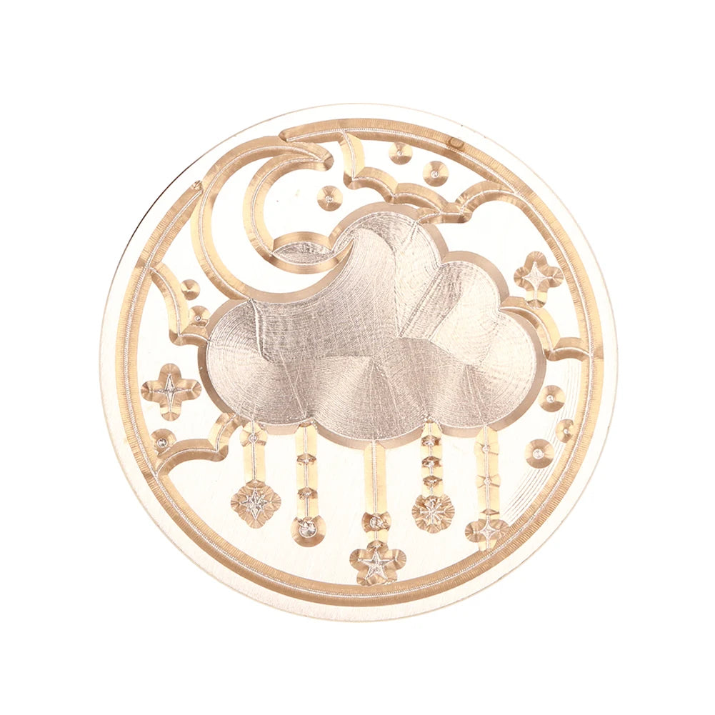 Sealing Stamp Brass Heads Solid Small Exquisite Decorative Crafts Tool Wood Retro Wax Stamping Girls Birthday Party Gift