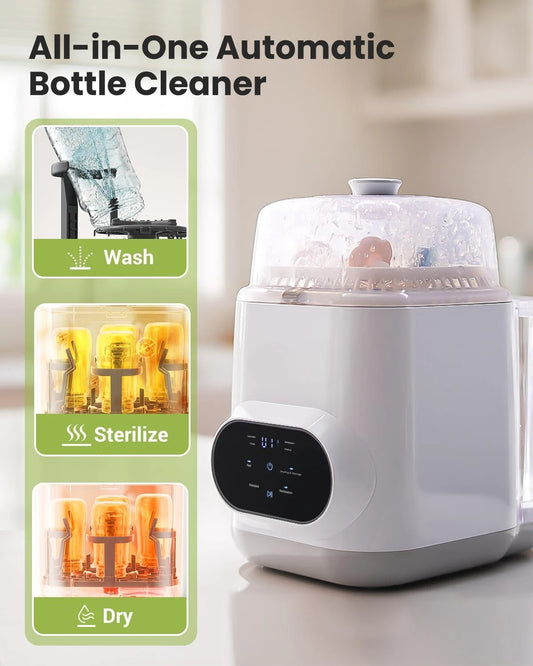 Bottle Washer | All-in-One Bottle Washer and Sterilizer and Dryer Baby Bottle Washer for Bottles, Pump Parts & Baby Essentials