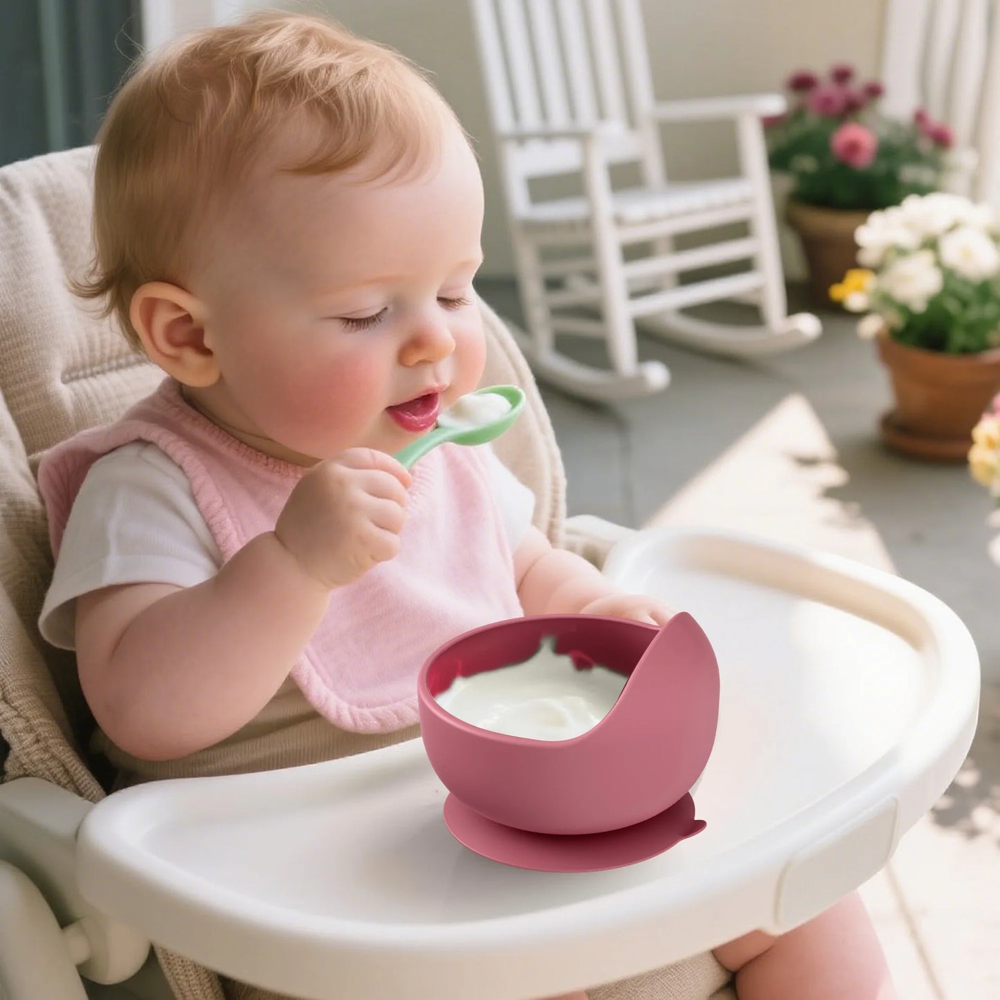 Baby Bowls with Suction Stay Put Silicone Food Bowl for Babies Kids Toddlers Infants Soft Safe Silicone