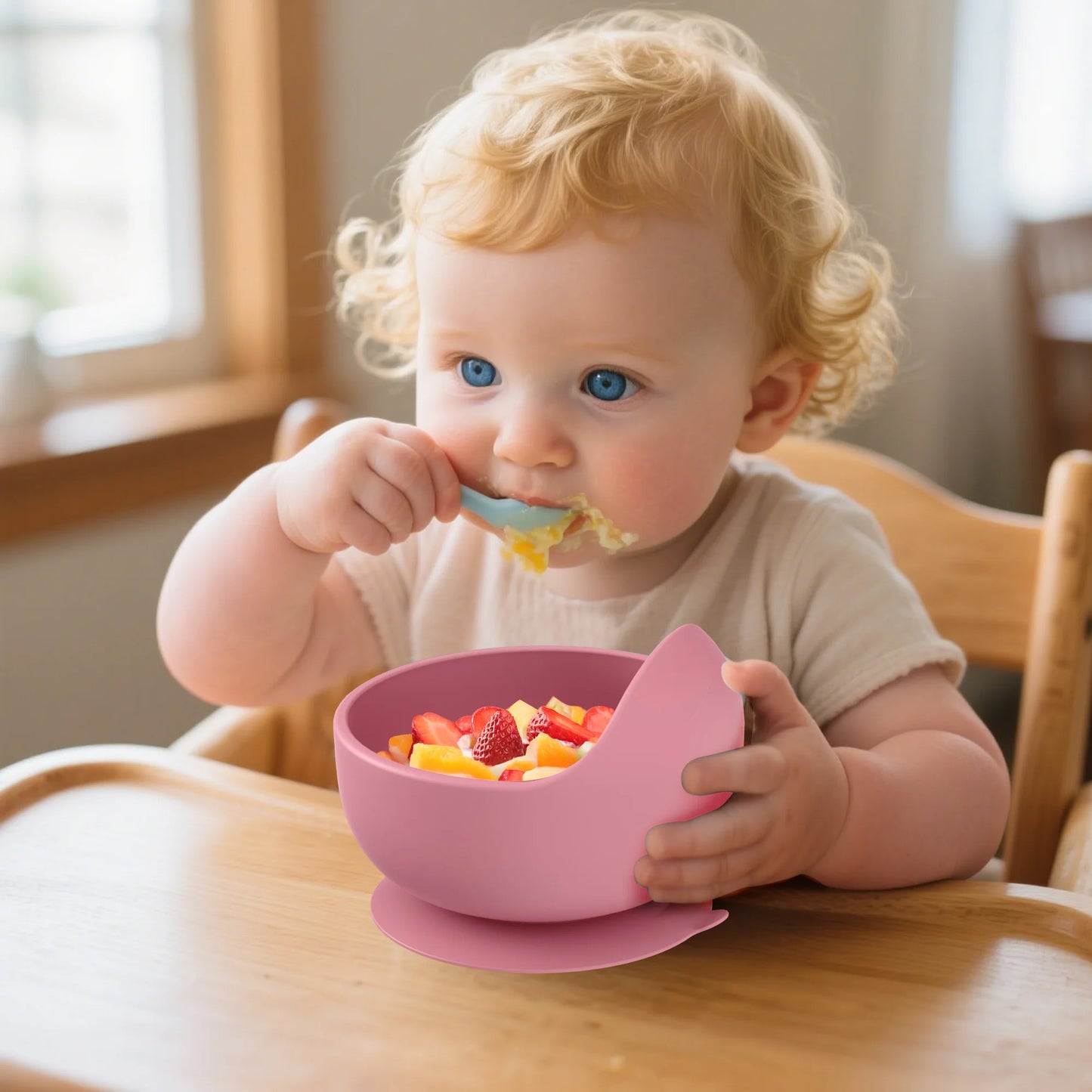 Baby Bowls with Suction Stay Put Silicone Food Bowl for Babies Kids Toddlers Infants Soft Safe Silicone