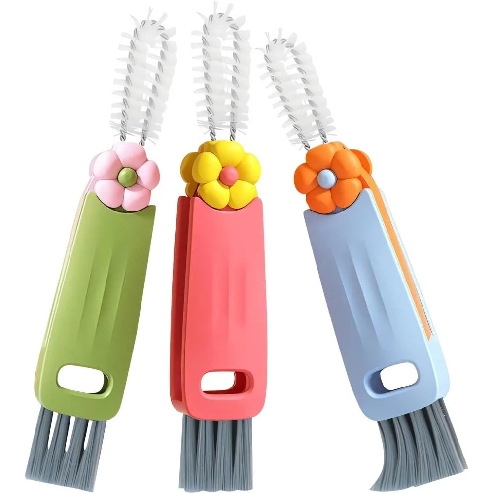 Cup lid cleaning brush, portable cup cleaning brush, household kitchen cleaning tool multi-purpose cleaning brush
